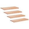 vidaXL Treppenstufen 4 stk. 80 x 25 x 2 cm Natur Massivholz Buche