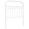 vidaXL Ersatz-Kopfteil Metall Wei&szlig; 80 cm