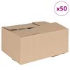 vidaXL Faltbox mit Speicher 50 pcs Natur 30 x 21,5 x 14 cm Karton