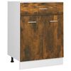 vidaXL Unterschrank mit Schublade Lyon R&auml;uchereiche 60x46x81,5 cm