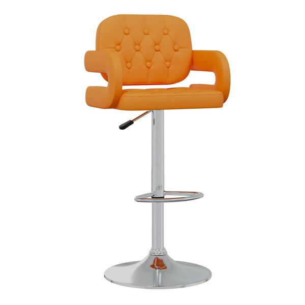 vidaXL Barhocker 2 Stk. Orange Kunstleder
