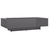 vidaXL Couchtisch Hochglanz-Grau 115x60x31 cm Holzwerkstoff