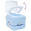 vidaXL Camping-Toilette Helles Blau und Weiß 41,5 x 36,5 x 30 cm