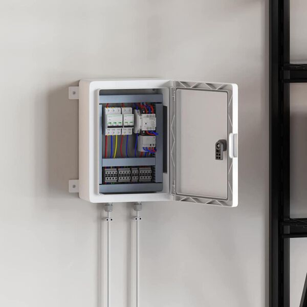 vidaXL Steuerungsschrank Grau 47 x 20 x 60 cm ABS Kunststoff