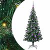 vidaXL K&uuml;nstlicher vorbeleuchteter Weihnachtsbaum Gr&uuml;n 150 cm