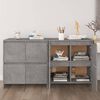 vidaXL Sideboards 2 Stk. Betongrau 70x41x75 cm Holzwerkstoff