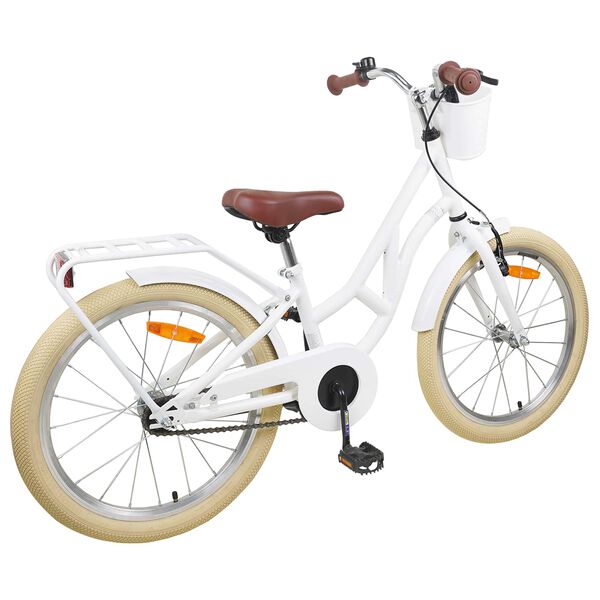 vidaXL Kinderfahrrad 20 Zoll 6-11 Wei&szlig;