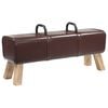 vidaXL Bank Dunkelbraun 110 x 30 x 45 cm Echtes Leder