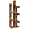 vidaXL B&uuml;cherregal Altholz-Optik 48x25,5x140 cm Holzwerkstoff