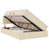 vidaXL Aufbewahrungsbett mit Matratze Creme 120 x 190 cm Holzwerkstoff