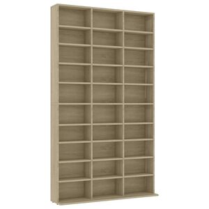 vidaXL CD-Schrank Sonoma-Eiche 102x23x177,5 cm Holzwerkstoff