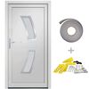 vidaXL Haust&uuml;r Wei&szlig; 98x208 cm PVC