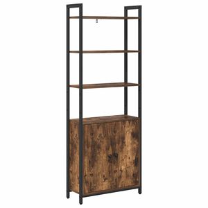 vidaXL B&uuml;cherregal Ger&auml;ucherte Eiche 60 x 24 x 161 cm Holzwerkstoff
