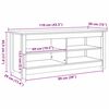 vidaXL Sitzbank mit Stauraum mit Regal Wachsbraun 110 x 38 x 45,5 cm