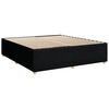 vidaXL Boxspringbett mit Matratze Schwarz 200x200 cm Stoff