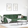 vidaXL Sofa mit Kissen Dunkelgr&uuml;n 250 x 77 x 76 cm Cordstoff