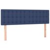 vidaXL Boxspringbett mit Matratze Blau 140x200 cm Stoff