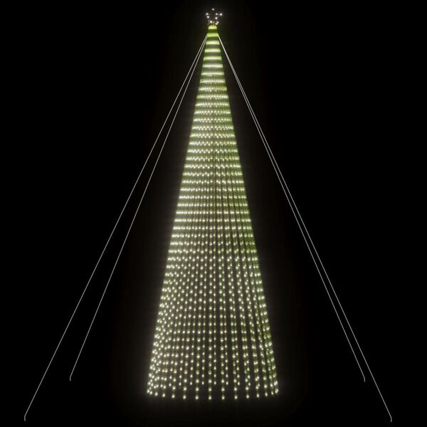 vidaXL LED Weihnachtsbaum 1544 LEDs Kaltwei&szlig; 500 cm