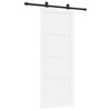 vidaXL Schiebet&uuml;r ORKDAL 83 x 211 cm Holzwerkstoff Wei&szlig; und Schwarz