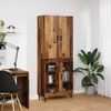 vidaXL Highboard Wandmontiert Altholz 69,5 x 34 x 180 cm Holzwerkstoff