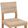 vidaXL 2 pcs Natur 45 x 55 x 84 cm Kubu Rattan