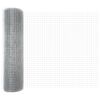 vidaXL Doppelstabmattenzaun 5000 x 60 cm Silber