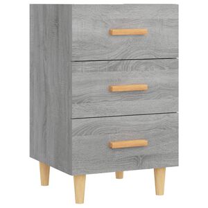 vidaXL Nachttisch Grau Sonoma 40x40x66 cm Holzwerkstoff