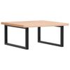 vidaXL Waschbeckenregal Wandmontage Stahl und Massivholz Buche