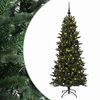 vidaXL K&uuml;nstlicher Weihnachtsbaum mit Weihnachtskugel 180 cm 300 LEDs