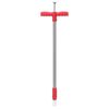vidaXL Unkrautstecher Rot und Grau 93,5 cm Pulverbeschichteter Stahl