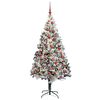 vidaXL K&uuml;nstlicher Weihnachtsbaum mit 300 LEDs mit St&auml;nder Wei&szlig; 180 cm