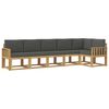 vidaXL Outdoor-Sofagarnitur 6 stk. Wei&szlig; und Anthrazit Polyester