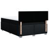 vidaXL Boxspringbett mit Matratze Schwarz 140x190 cm Stoff