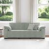 vidaXL 3-Sitzer-Sofa Hellgrau 220x77x82 cm Samt