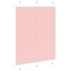 vidaXL Plissee Rosa 110x150 cm Stoffbreite 109,4 cm Polyester