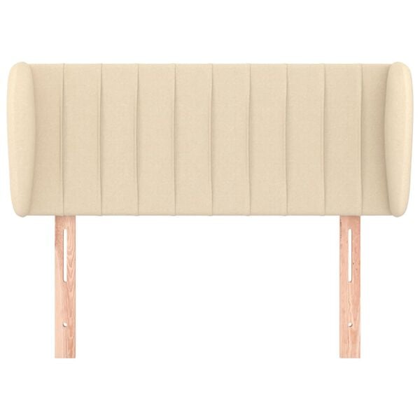 vidaXL Kopfteil mit Ohren Creme 103x23x78/88 cm Stoff