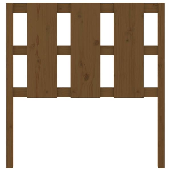 vidaXL Bett-Kopfteil Honigbraun 105,5x4x100 cm Massivholz Kiefer