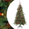 vidaXL Künstlicher klappbarer Weihnachtsbaum Grün 120 cm PE und PVC