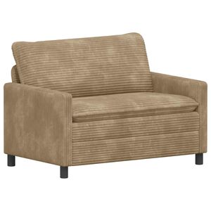vidaXL Sofa Taupe 126 x 81 x 87,5 cm Polyester