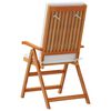 vidaXL Gartenstuhl 4 pcs Braun 57 x 71,5 x 104 cm Massivholz Teak