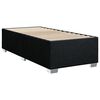 vidaXL Boxspringbett mit Matratze Schwarz 90x200 cm Stoff