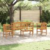 vidaXL Gartenrosen-Lounge-Set 4 pcs Natur Massivholz Akazie