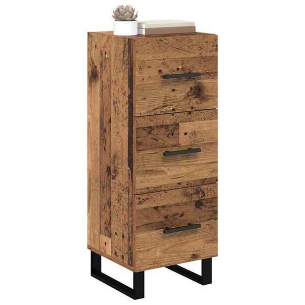 vidaXL Sideboard Altholz 34,5 x 34 x 90 cm Holzwerkstoff