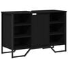 vidaXL Waschbeckenschrank Schwarz Eichen-Optik 91 x 35 x 60 cm