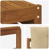 vidaXL Outdoor-Sofagarnitur mit Kissen 7 pcs Natur und Beige