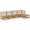 vidaXL 5-tlg. Garten-Lounge-Set Honigbraun Massivholz Kiefer