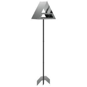 vidaXL Vogel-Feeder Verzinkter Stahl Silber