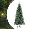 vidaXL K&uuml;nstlicher Weihnachtsbaum mit 300 LEDs Gr&uuml;n 180 cm PE und PVC