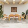 vidaXL Garten Essgruppe 5 pcs Braun Massivholz Akazie