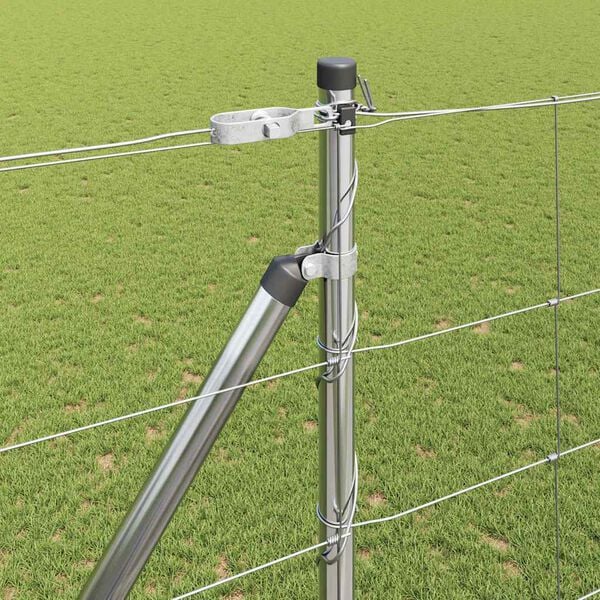 vidaXL Zaunpfosten Galvanisiert 25 x 1,6 m Stahl